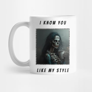 skeleton Coffee humor Mug